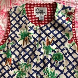 Lilly Pulitzer carrots shift white label veggies